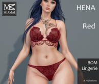 Miamai_Hena Lingerie BOM Red
