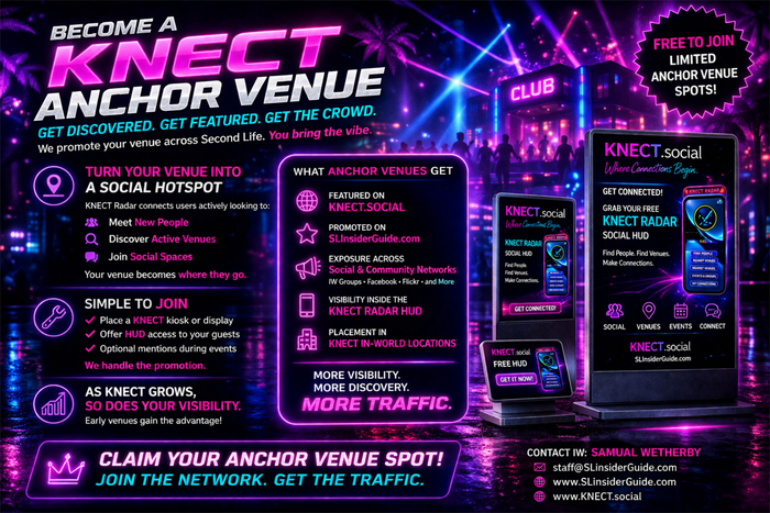 KNECT ~ Second Life Social HUD KIOSK KIT V2