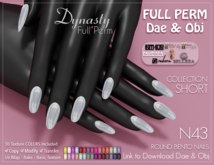 Dynasty - Nails BENTO Round Short N43 Dae & Obj