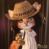 *DLUXE* DINKIES BILLY STRAW HAT* natural