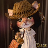 *DLUXE* DINKIES BILLY STRAW HAT* khaki