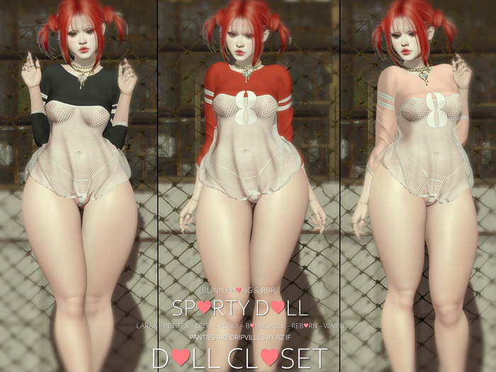 ~DOLL CLOSET~ SPORTY DOLL FATPACK