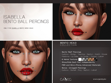 NEW !!! [GA.EG] Isabella Bento Ball Piercings DEMO
