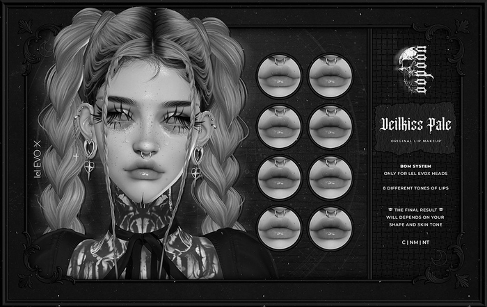 [DEMO] voodoo. Veilkiss Lip Makeup Pales - lel EVOX