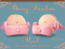 Bunny armchair - peach