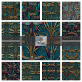 TB - ART NOUVEAU DRAGONFLY WALLPAPER