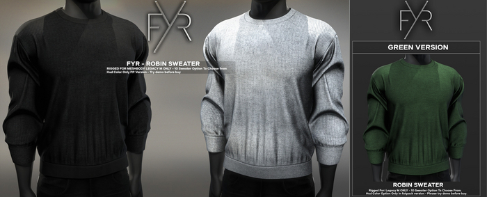 FYR - Robin Sweater Green