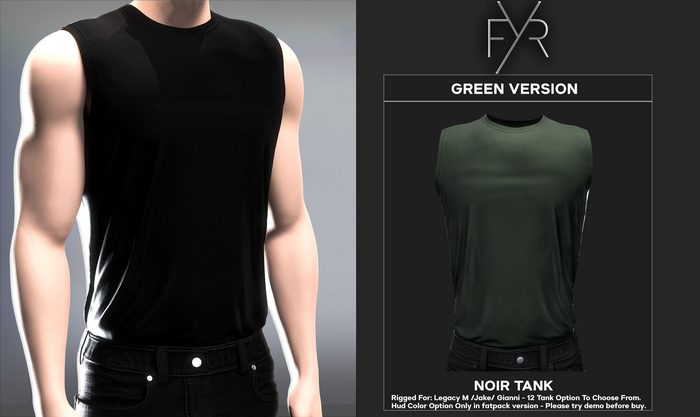 FYR - Noir Tank Top Green