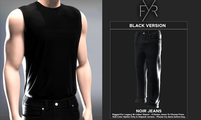 FYR - Noir Denim Black