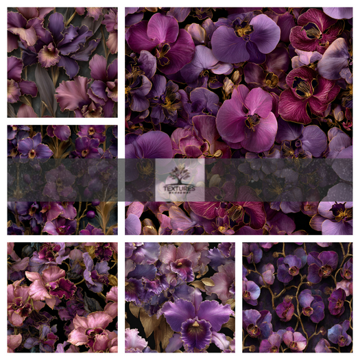 TB - ORCHID CASCADE SEAMLESS WALLPAPER