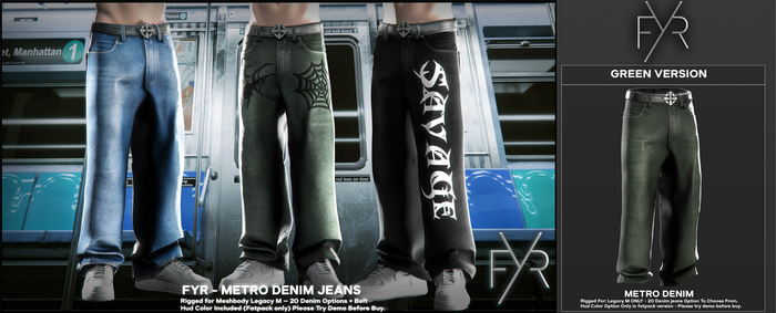 FYR - Metro Denim - Green