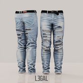 Legal Insanity - James light blue ripped denims