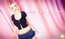 ***Ambrosia***Sheer Cami & Cardy[FAT]