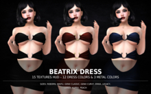 REVOLUTION - Beatrix Dress (15 Textures HUD)