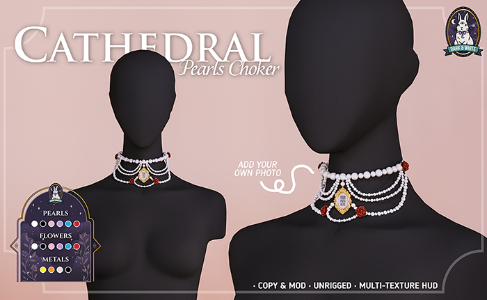 D&W//Cathedral Pearls Choker (ADD ME)