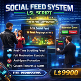 Social Feed System LSL Script – Interactive Live Feed Board with Moderation, Anti-Spam, Featured Posts & Full Permission