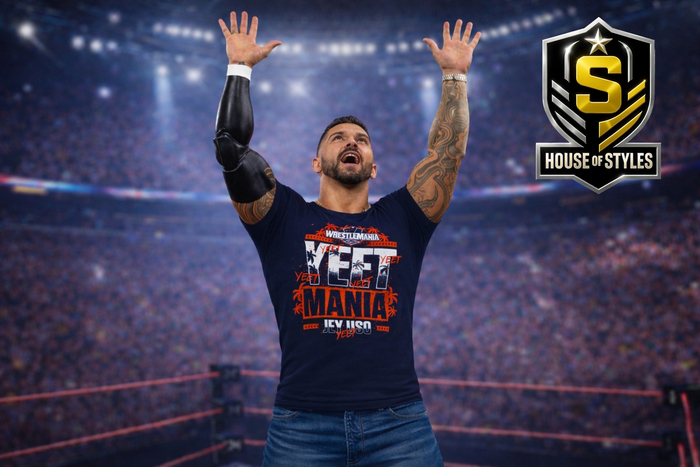 Jey Uso "YeetMania" Men's T-Shirt (Navy)
