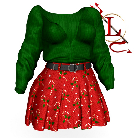 Christmas WAIFUS Uniform Outfit
