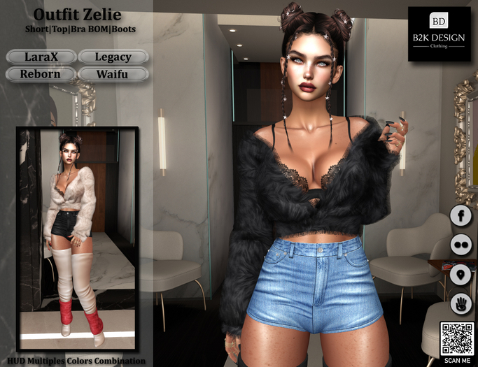 ..::B2K Design::..Outfit Zelie - LaraX - Leagcy - Reborn - Waifu