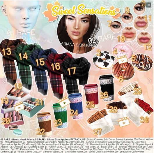 21 Genesis Lab. - "Sweet Sensations" - Macaron Set 'Mint'
