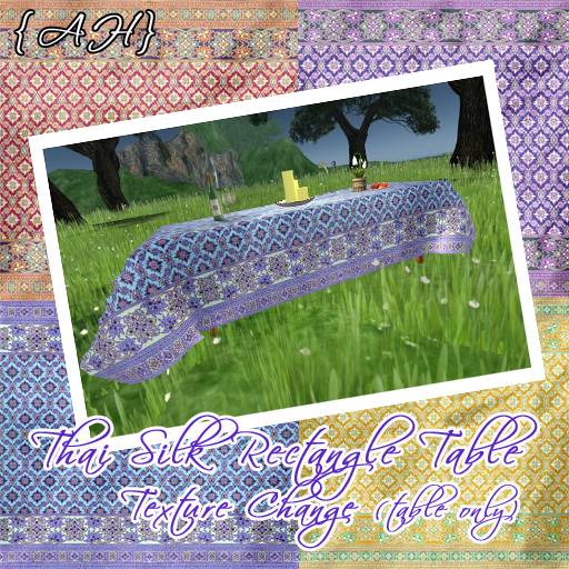 {AH} Dining Table - Thai Silks - Boxed