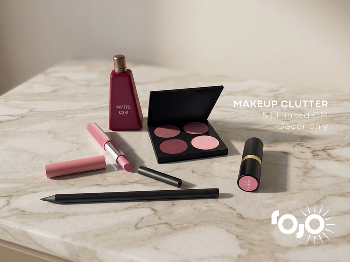 Rojo . Pretty's Makeup Clutter . 5 Li