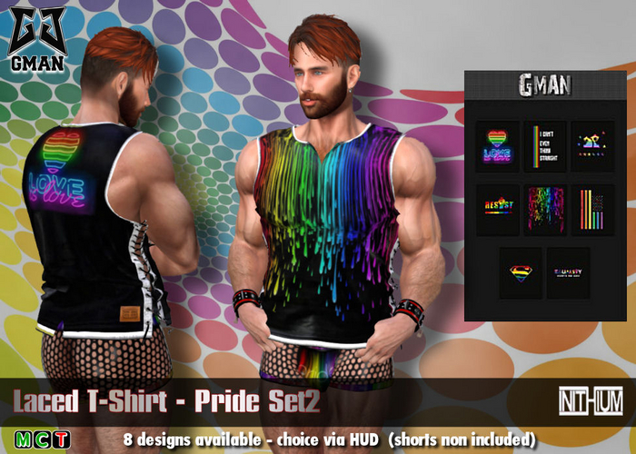 [GMan] PR - Laced T-Shirt Pride Set2_Kario