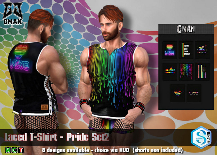 [GMan] PR - Laced T-Shirt Pride Set2_Signature