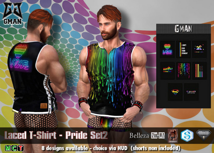 [GMan] PR - Laced T-Shirt Pride Set2_MAV