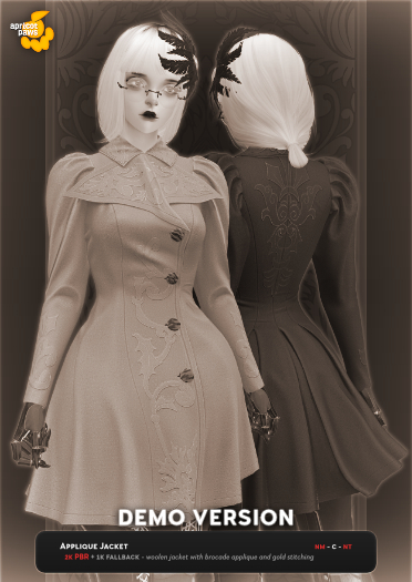 Applique Jacket (DEMO) - Victorian Outerwear
