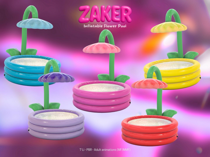 ZAKER : Inflatable Flower Pool FATPACK PG (add to unpack)