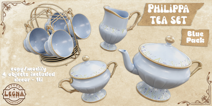 - Legna - Philippa Tea Set (Blue Pack)