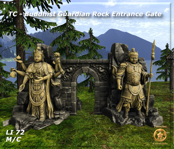 TC - Buddhist Guardian Rock Entrance Gate