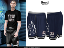 REED - TREY SHORTS BLUE FLAME