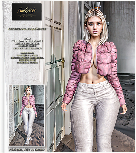 Anastyle - GEORGIANA PINK&WHITE Outfit