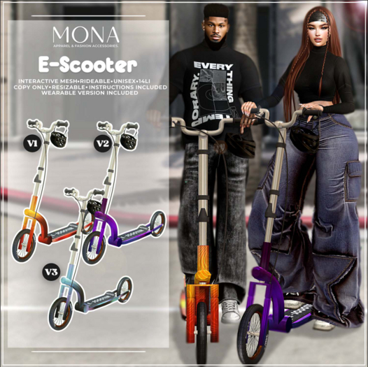 MONA - E-Scooter - Fatpack 