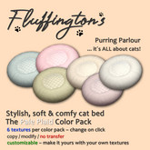 Fluffingtons Cozy Catbed Pale Plaids