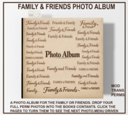 Family and friends photo album