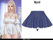 REED - VELORA SKIRT BLUE