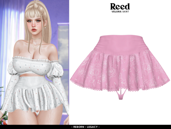 REED - VELORA SKIRT PINK ROSES
