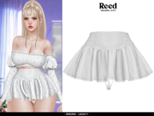 REED - VELORA SKIRT WHITE