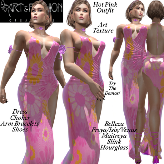 ART & FASHION - HOT PINK OUTFIT