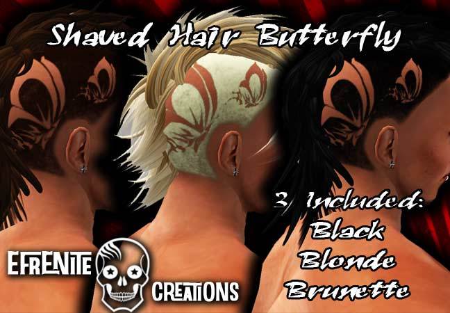 Shaved Hair Butterfly
