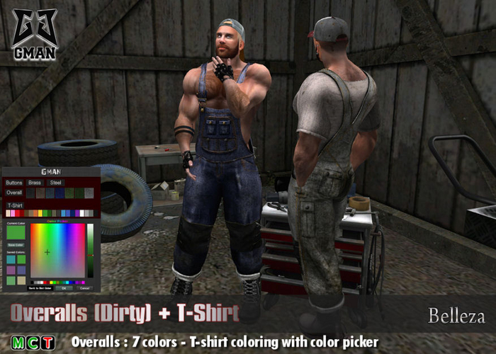 [GMan] ES - Overalls (Dirty)_Belleza