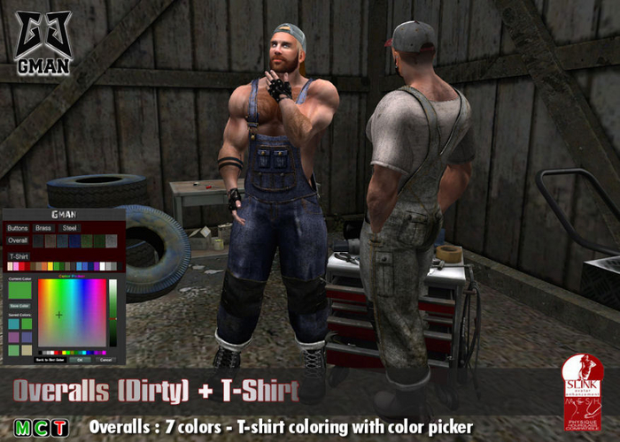 [GMan] ES - Overalls (Dirty)_Slink