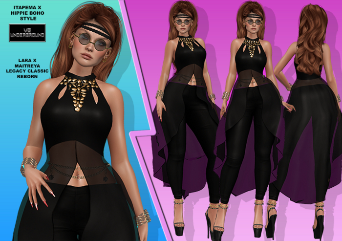 Demonstrator Style Second Life Marketplace - **DEMO**ITAPEMA X BOHO STYLE COMPLETE OUTFIT**