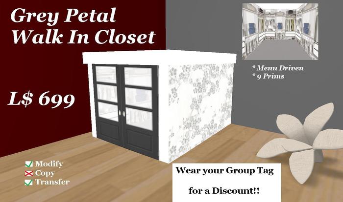 Grey Petal WalkIn/ Boxed