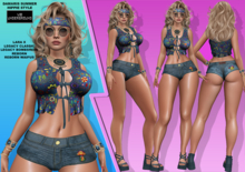 **DAMARIS SUMMER BLUE X HIPPIE BOHO STYLE COMPLETE OUTFIT**