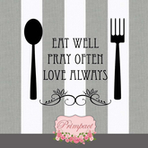*PRIMPACT* Eat Well Wall Decal