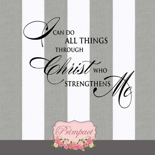 *PRIMPACT* Christ Strengthens Wall Decal